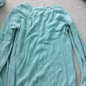 Turquoise knit sweater